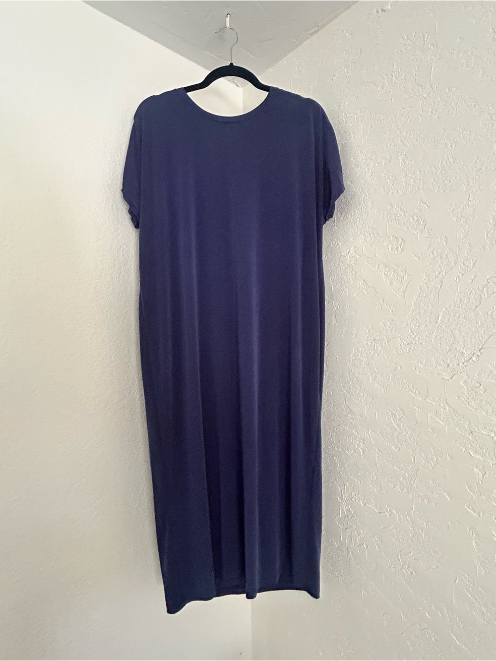 Michael Kors Navy Short-Sleeve Midi Dress